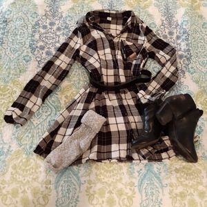 Plaid T-Shirt Dress